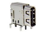 Upright Flag Style USB Type C 24-Pin Connector