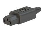 Schurter 478x Straight Rewireable IEC Cord Connectors