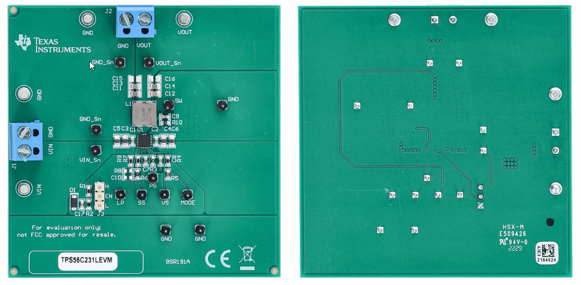 Texas Instruments TPS56C231LEVM Evaluation Module