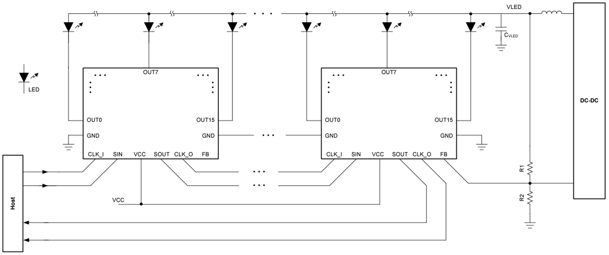 Schematic - Texas Instruments TLC696x1/TLC696x1-Q1 Constant Current Sink Drivers Schematic - Texas Instruments TLC696x1/TLC696x1-Q1 Constant Current Sink Drivers