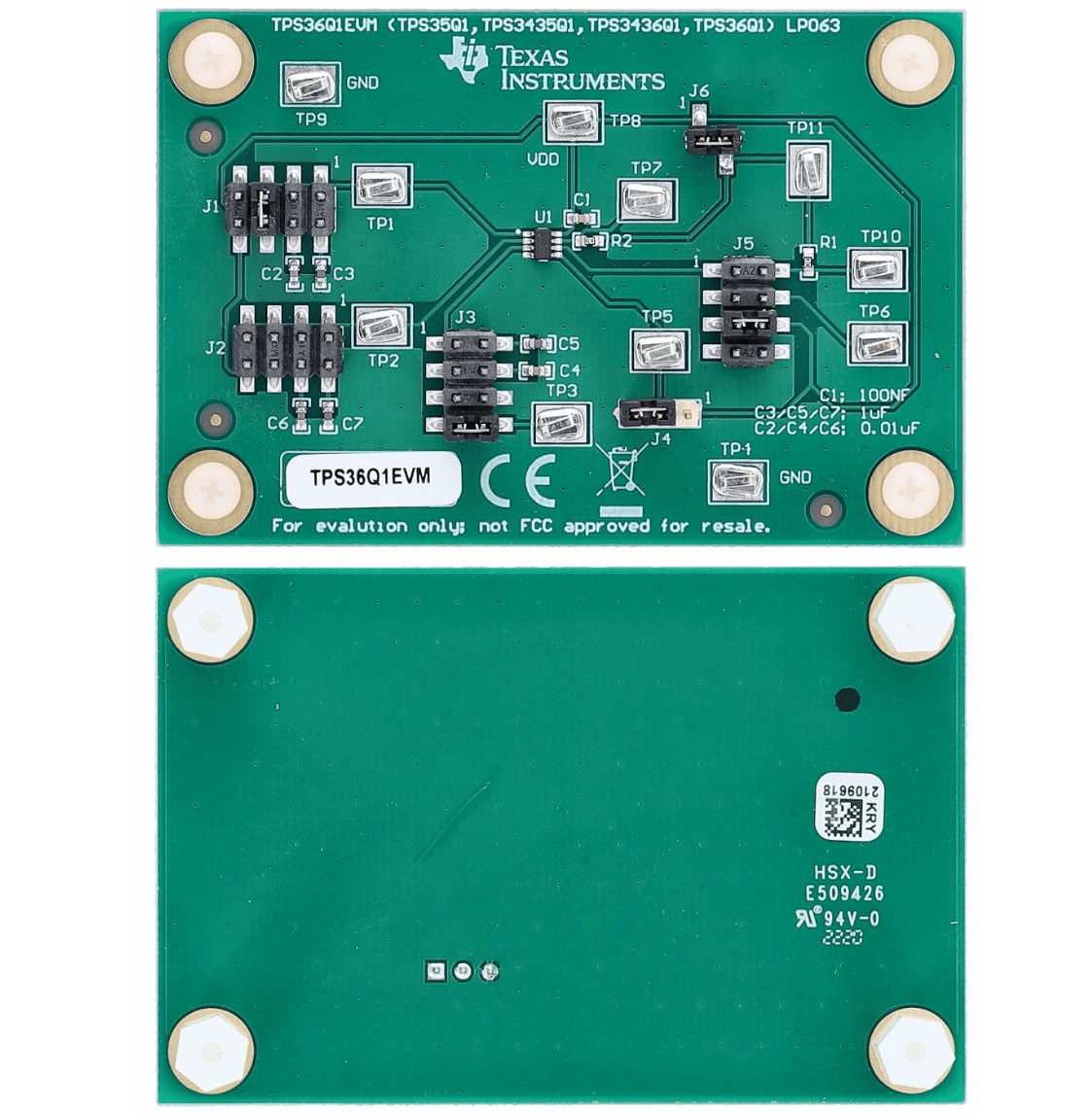 Texas Instruments TPS36Q1EVM Evaluation Module