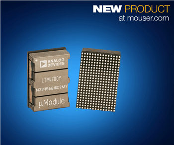 Analog Devices Power by Linear LTM4700 µModule Regulator Now at Mouser